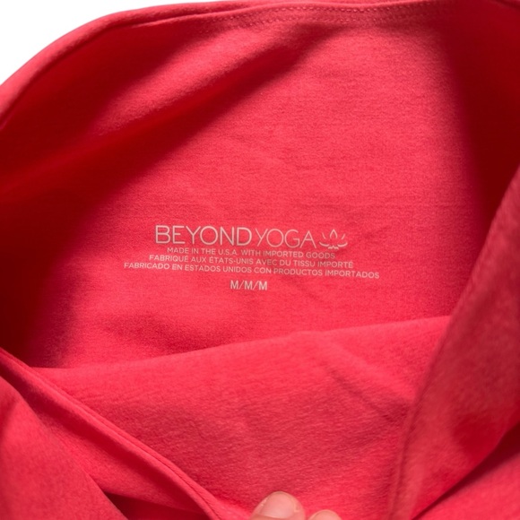 Beyond Yoga Spacedye Medium Legging High Waisted At Your Leisure Midi Coral Glow - Picture 5 of 8